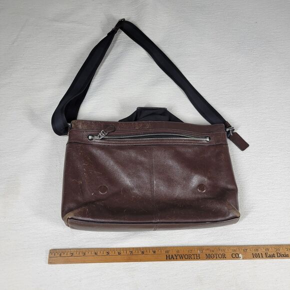 Coach Crossbody Laptop Bag Purse Womens Brown Designer Messenger Computer Work - Picture 3 of 16